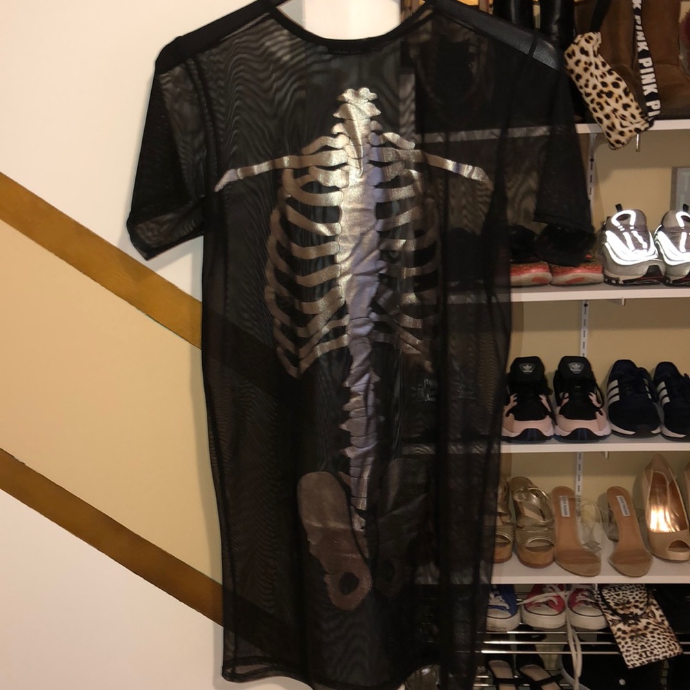 Boohoo Skeleton Dress